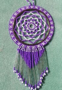 Flat Beaded dream catcher